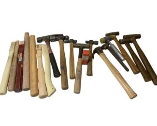 556 - Group Lot of Assorted Hammers - 15" Long