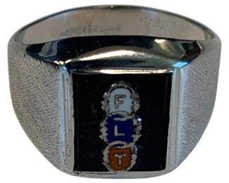 1026 - Sterling Silver Stamped Ring - Size 12