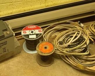 506 - Group Lot of Scrap Wire w/ Battery
