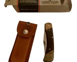 425 - Uncle Henry 5.5" Pocket Knife in Box w/ Holder