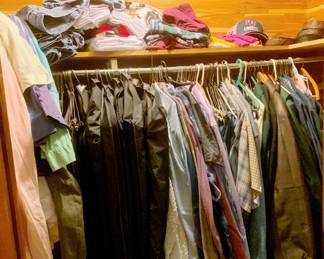 330 - Closet Lot of Clothes and More (Description): Mostly Men's XL and XXL