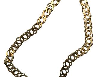 1017 - 14K Gold Stamped Bracelet - 7 Inches