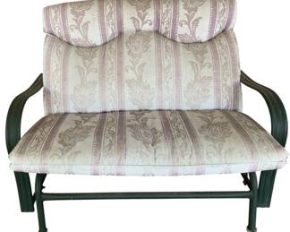 110 - Metal Glider w/ Cushions - 28 x 48 x 28