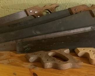 502 - Group Lot of Saws & Saw Handles