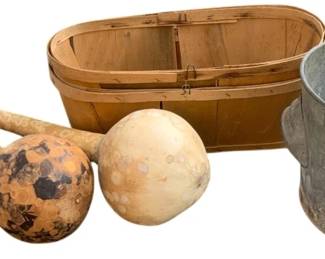 98 - Lot of Gourds and Baskets