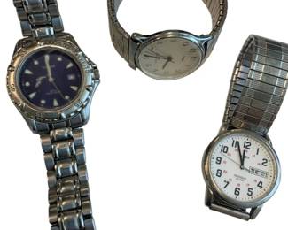 1011 - 3 Men's Watches (Description): Pulsar and Timex brands