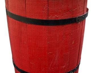 36 - Small Painted Barrel 17 x 12