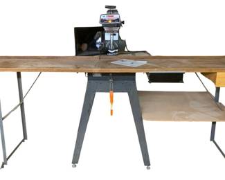 563 - Sears Craftsman 10" Radial Saw w/ Table (Description): Used as is electric/electronic/mechanical item. No guarantee all components, untested.