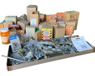 62 - Lot of Machine Screws and Hinges