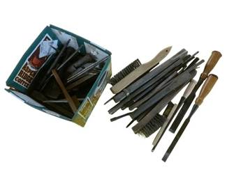590 - Group Lot of Wire Brushes & Tools