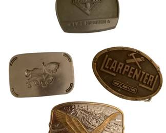 356 - Group Lot of Assorted Belt Buckles - 3.5 x 2.5