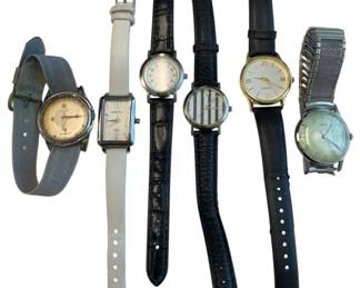 1013 - Lot of 6 Watches (Description): Duke Ncle, Timex, Quartz, Elgin