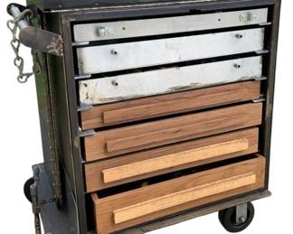 25 - Handmade Tool Box - No Contents - 44.5 x 34 x 26