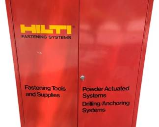 16 - Hilti Fastening Systems Cabinet w/ Key (Description): 34 x 27 x 6