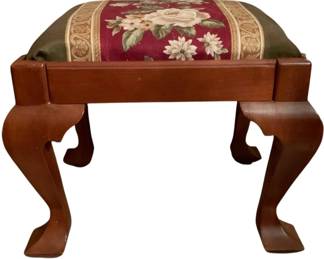 208 - Handcrafted Foot Stool w/ Padding 13 x 15 x 13