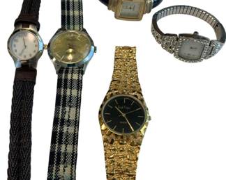 1010 - Lot of 5 Women's Watches (Description): Timex, Norbee, Saint Tropez