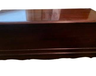 438 - Mahogany Bench w/ Storage - 20 x 48 x 19