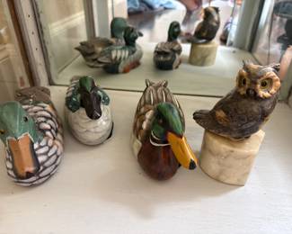 Small hand painted ducks