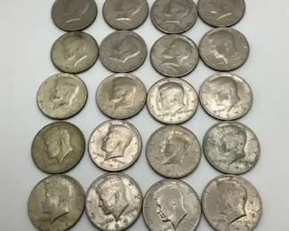 006 20 Kennedy Half Dollar Coins