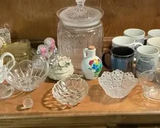 Mugs, Glass Serveware  Decorative Household Grouping