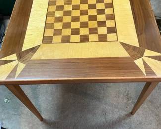 Wooden Folding Leg Game Table