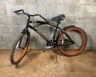 Fortis Aluminum Cruiser Bicycle  Black  Orange