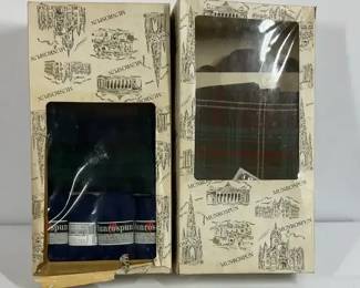Vintage Munrospun Tartan Fabric  Wool Craft Kit in Original Boxes