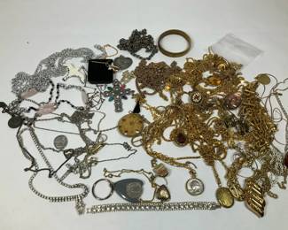 Silver And Gold Color Jewelry Mix