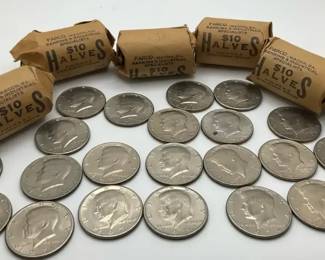 Kennedy Half Dollar Coin Group with Bank Rolls