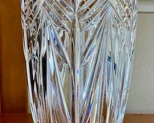 crystal vase