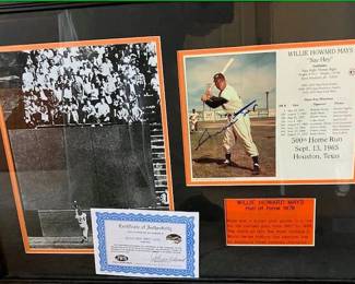 Willie Mays Memorabilia