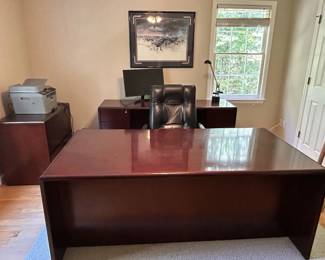 Office desk and matching storage