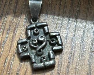 signed Navajo pendant