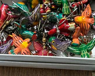 Vintage bird earrings Mexico