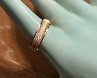 brushed gold ladies or men's band
