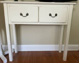 Vintage White Console Table with Two Drawers - Safavieh Style