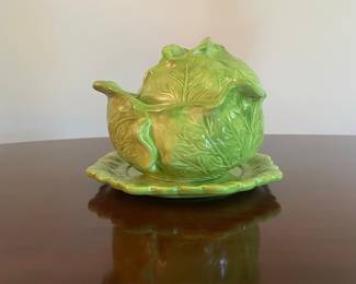 Vintage Holland Mold Cabbage Tureen with Underplate