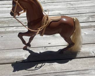 Vintage Barbie Horse with Bridle and Saddle