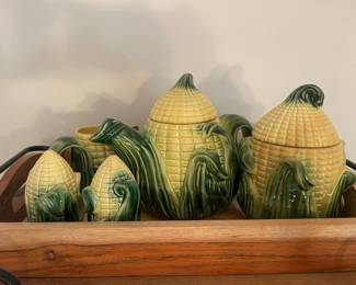 Vintage Stanfordware Corn Cob Tea Set