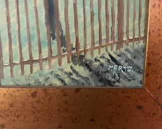 Mertz Original Painting of House