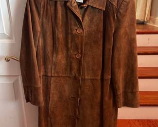Modern Essentials Suede Trench Coat