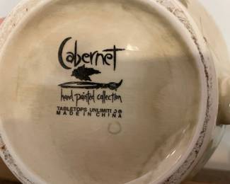 Cabernet Hand Painted Collection Teapot by Tabletops Unlimited