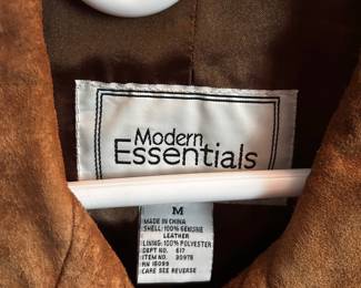 Modern Essentials Suede Trench Coat