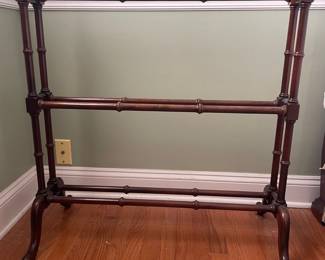 Vintage Faux Bamboo Quilt Rack
