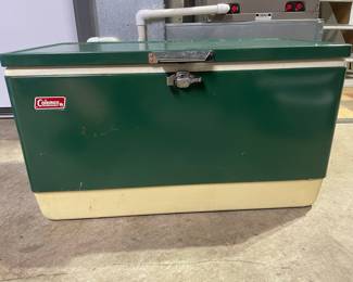 Vintage Coleman 54-Quart Steel Belted Cooler