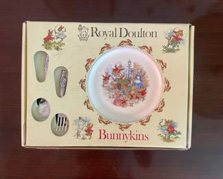 Royal Doulton Bunnykins Children's Plate and Cutlery Set