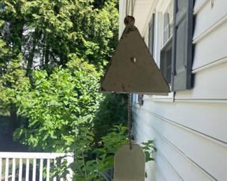 Vintage Joe Coniff Style Triangular Metal Wind Chime