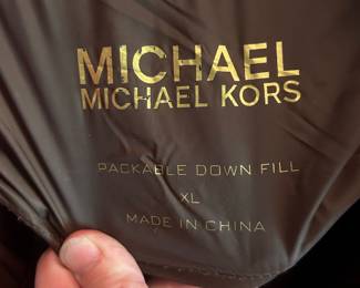 Michael Michael Kors Packable Down Fill Puffer Jacket