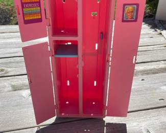 Vintage 1984 Mattel Barbie Workout Center Gym Locker Playset