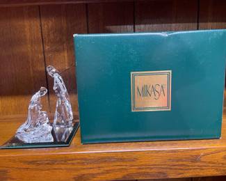 Mikasa Crystal Nativity Scene